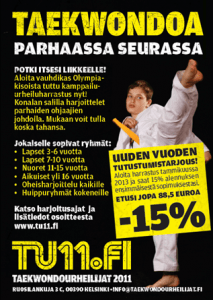 Taekwondo Helsinque Espoo Vantaa