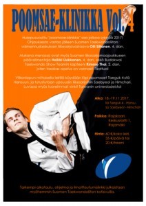 Poomsae-klinikka 18.-19.11. Nurmijärvellä