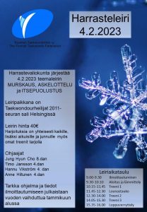 Suomen taekwondoliiton harrasteleiri 4.2. TU11:n salilla